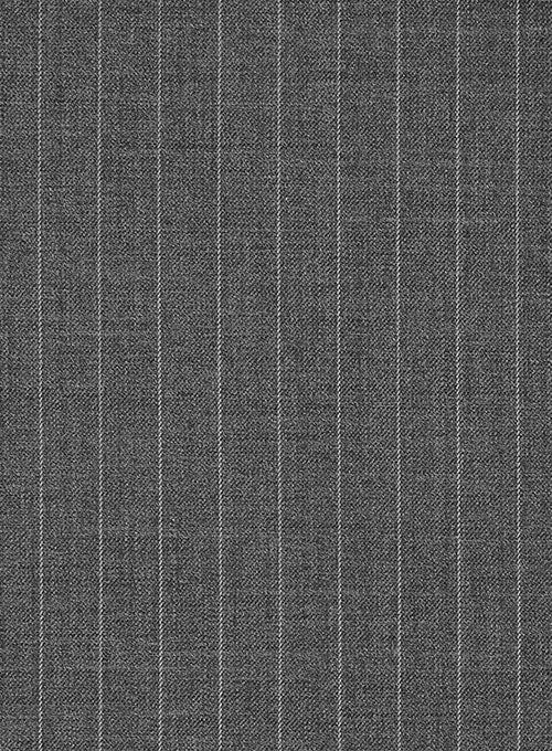 Chalkstripe Wool Gray Jacket - StudioSuits
