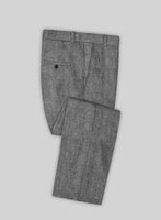 Chambray Black Pure Linen Pants - StudioSuits