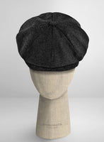 Thomas Shelby Peaky Blinders Charcoal Tweed Newsboy Cap - StudioSuits