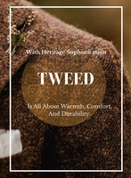 Charcoal Flecks Donegal Highland Tweed Trousers - StudioSuits