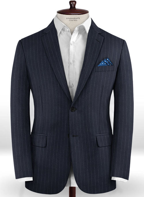 Charles Clayton Cinqua Blue Wool Suit - StudioSuits