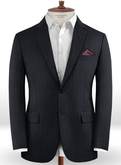 Charles Clayton Cursia Blue Wool Suit - StudioSuits