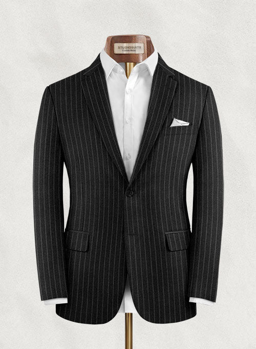 Charles Clayton Daoge Charcoal Wool Cashmere Jacket - StudioSuits