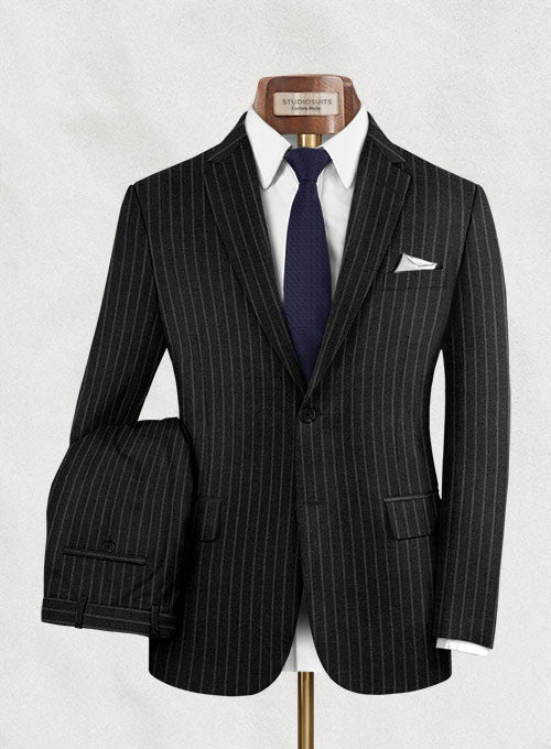 Charles Clayton Daoge Charcoal Wool Cashmere Suit - StudioSuits
