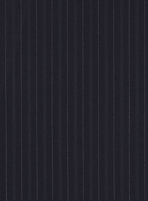 Charles Clayton Dark Blue Stripe Wool Cashmere Jacket - StudioSuits