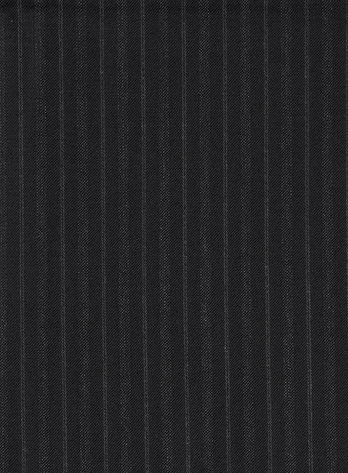 Charles Clayton Filipi Black Stripe Wool Suit - StudioSuits