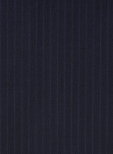 Charles Clayton Iada Blue Stripe Wool Cashmere Jacket - StudioSuits