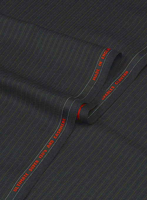 Charles Clayton Letare Charcoal Wool Cashmere Jacket - StudioSuits