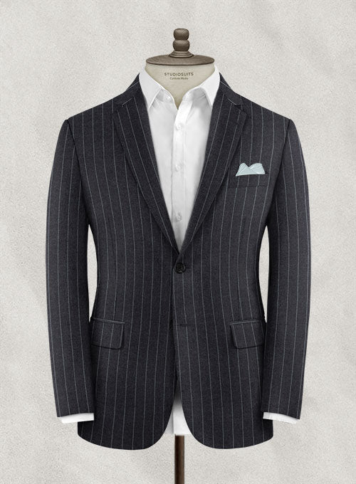 Charles Clayton Meguel Charcoal Wool Cashmere Jacket - StudioSuits