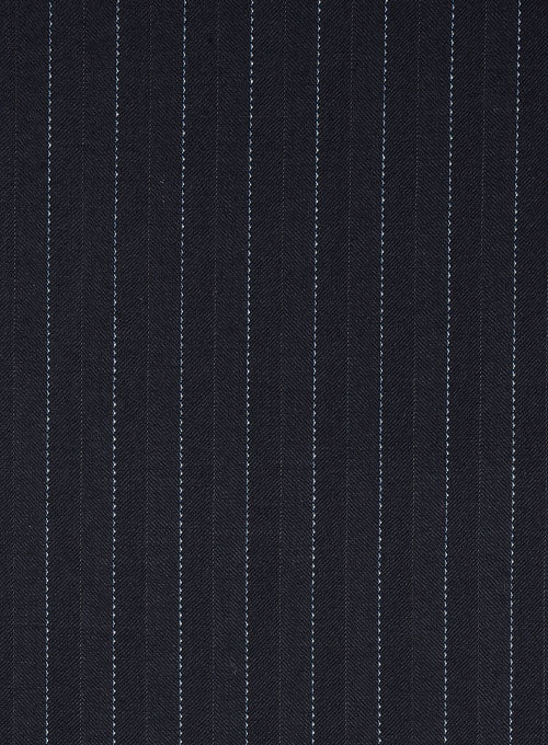 Charles Clayton Mielli Blue Stripe Wool Cashmere Jacket - StudioSuits