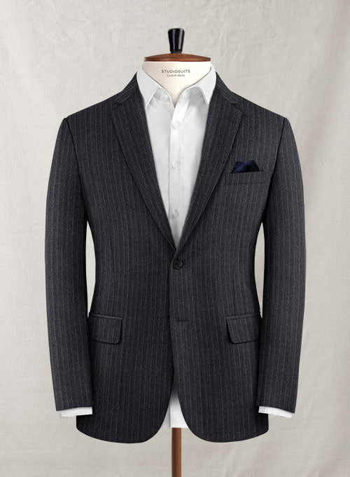 Charles Clayton Ocento Gray Wool Cashmere Jacket - StudioSuits