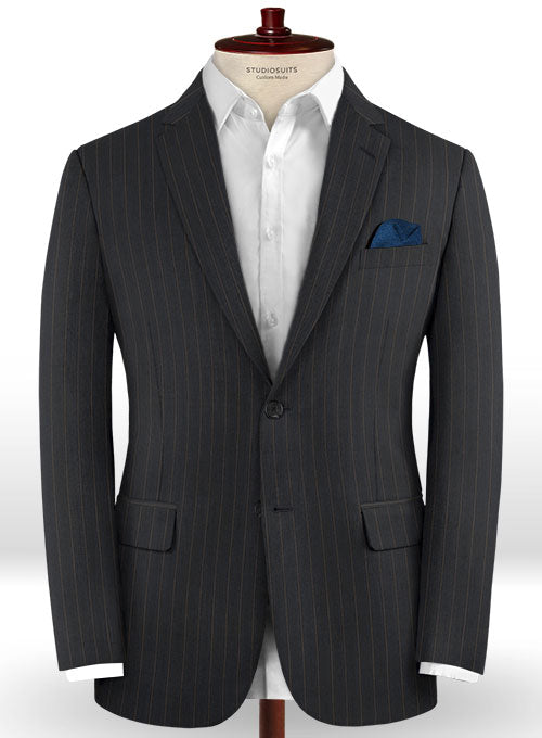 Charles Clayton Rera Black Wool Cashmere Jacket - StudioSuits