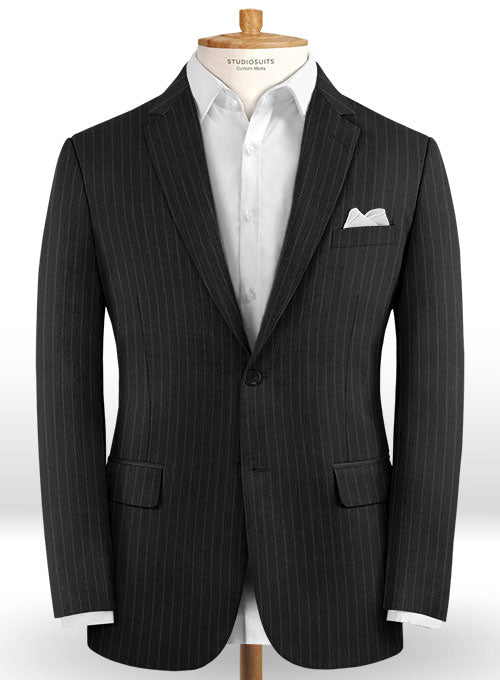 Charles Clayton Venedi Black Wool Cashmere Suit - StudioSuits