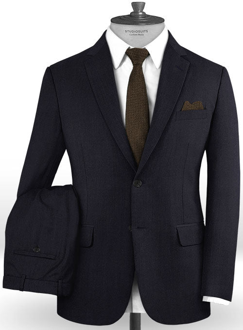 Charles Clayton Zacico Dark Blue Wool Suit - StudioSuits