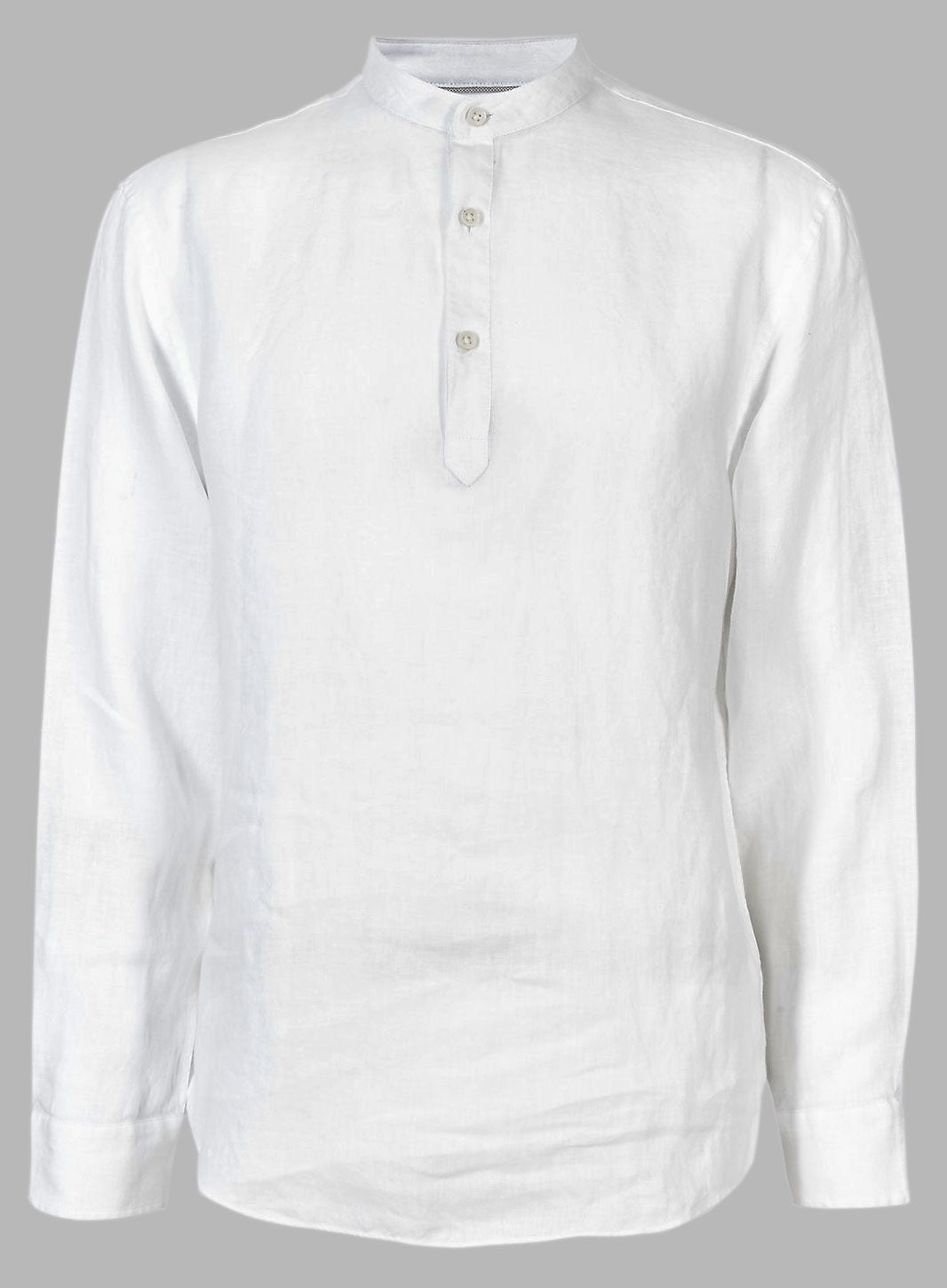 Linen Chinese Collar Polo Shirts - StudioSuits