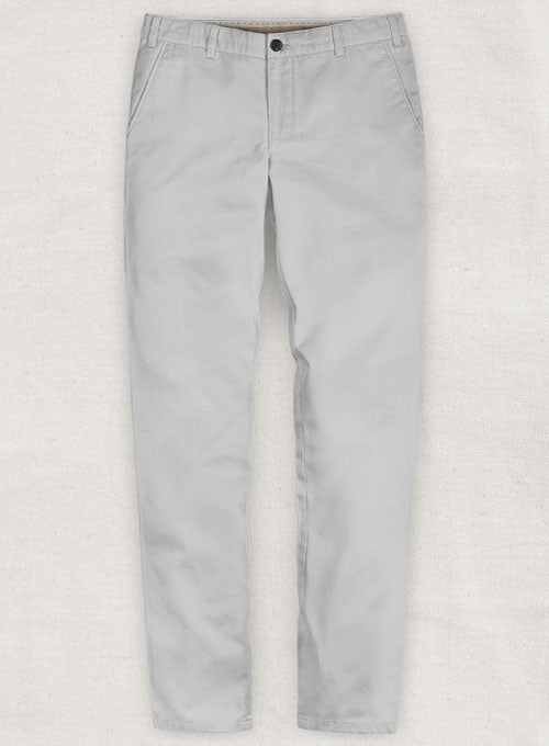 Washed Light Gray Chinos - StudioSuits