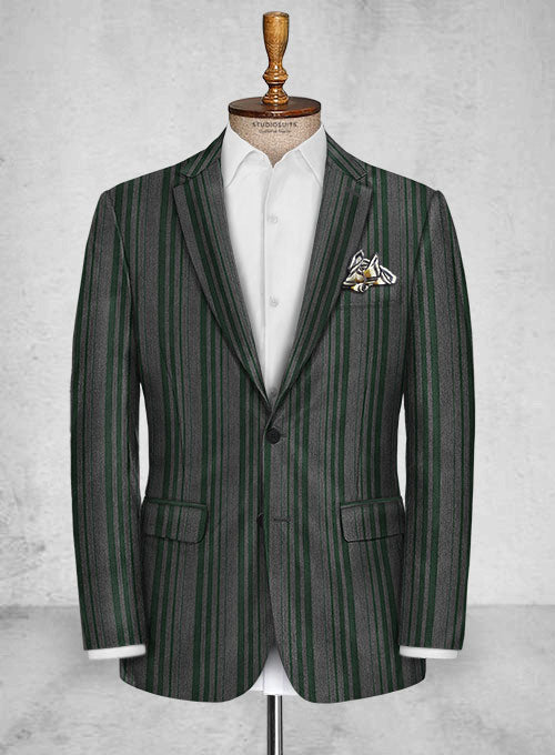 Chive Green Wool Suit - StudioSuits