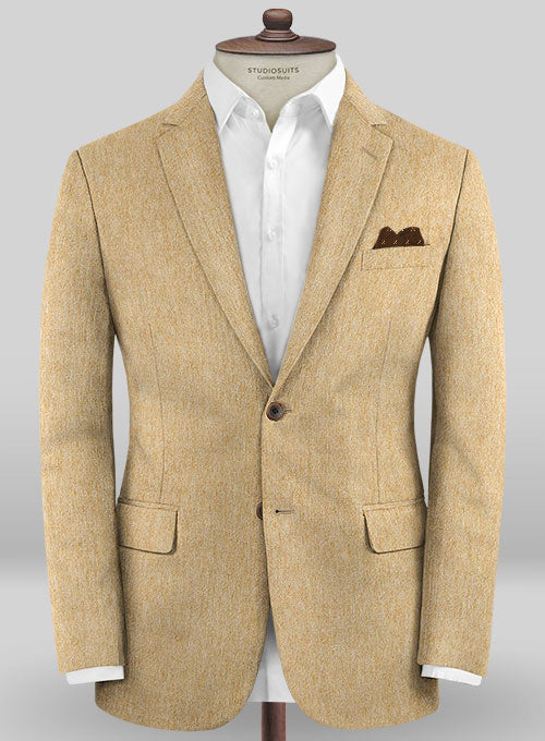 Colombo Beige Cashmere Jacket - StudioSuits