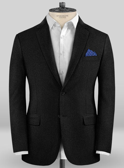 Colombo Black Cashmere Jacket - StudioSuits