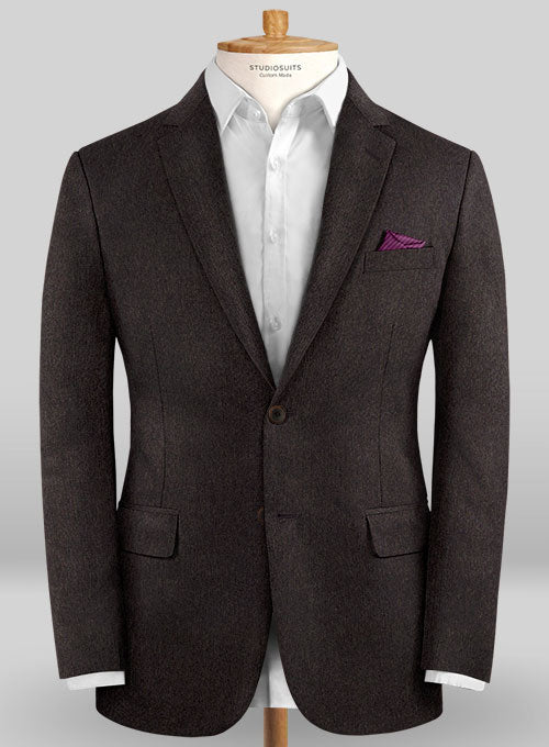 Colombo Deep Brown Cashmere Jacket - StudioSuits