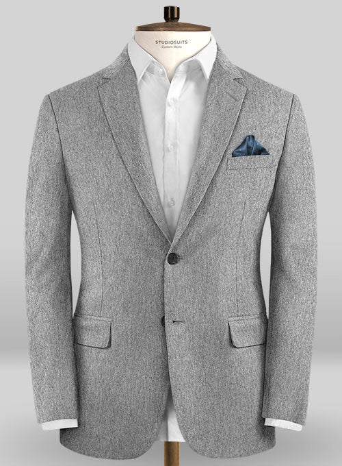 Colombo Gray Cashmere Jacket - StudioSuits