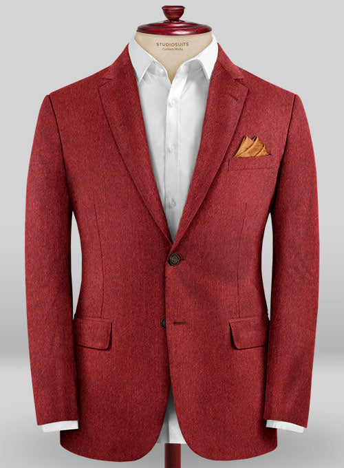 Colombo Red Cashmere Jacket - StudioSuits