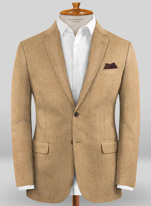 Colombo Tan Cashmere Jacket - StudioSuits