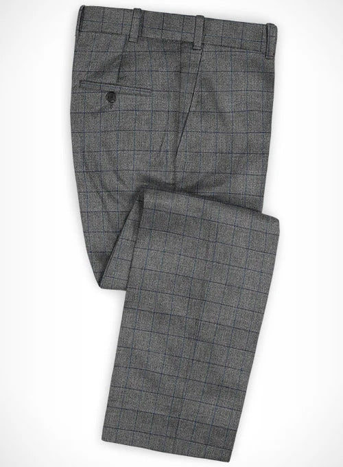 Cotton Alddi Gray Pants - StudioSuits