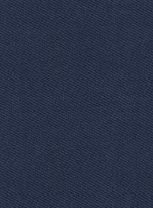 Cotton Drill Blue Stretch Suit - StudioSuits