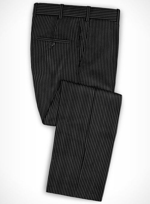 Cotton Aloisi Black Suit - StudioSuits