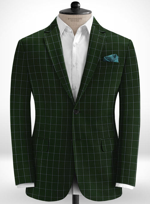 Cotton Aviva Green Suit - StudioSuits