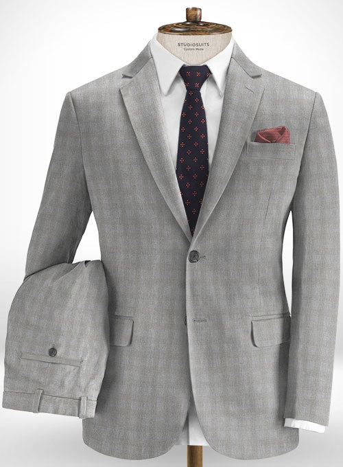 Cotton Gello Gray Suit - StudioSuits