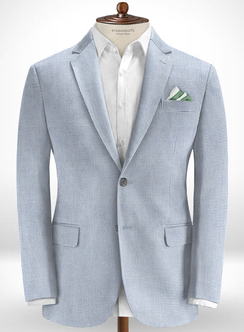 Cotton Stretch Rullo Blue Suit - StudioSuits