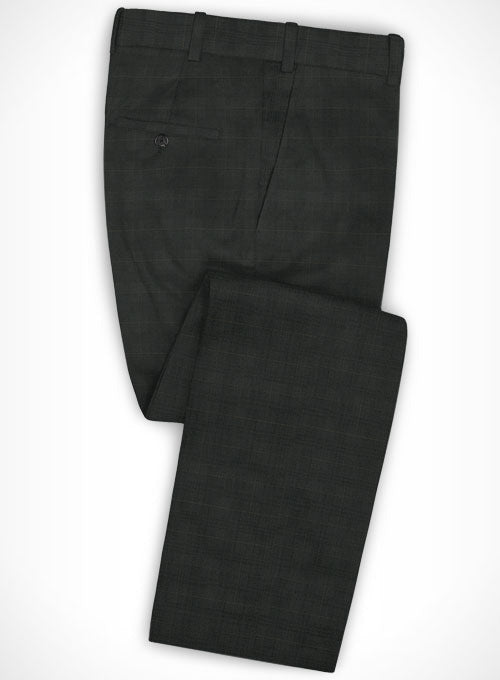 Cotton Stretch Accri Dark Gray Pants - StudioSuits