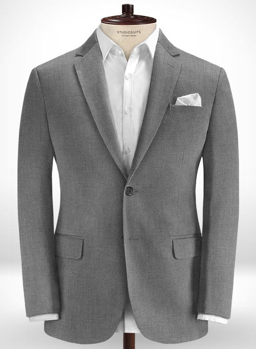 Cotton Stretch Giono Gray Suit - StudioSuits