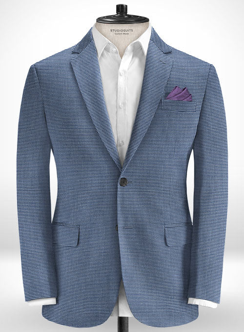 Cotton Stretch Grazia Blue Suit - StudioSuits