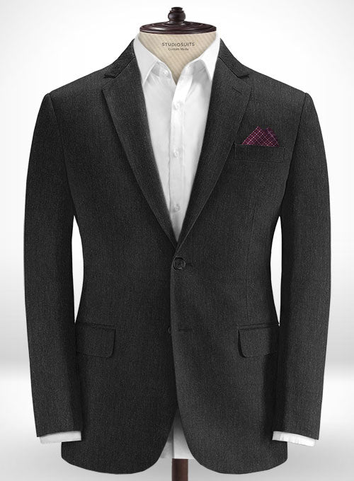 Cotton Stretch Nicomi Charcoal Suit - StudioSuits