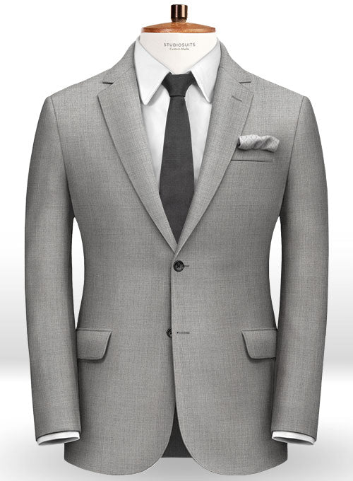 Crest Gray Wool Suit - StudioSuits
