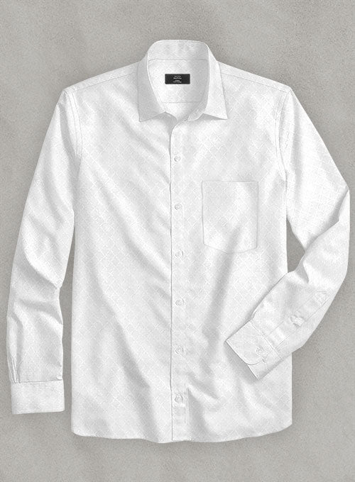 Cross Diamond White Shirt - StudioSuits