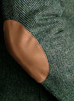 Harris Tweed Wide Herringbone Green Jacket II - StudioSuits