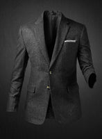 Charcoal Flecks Donegal Tweed Jacket II - StudioSuits