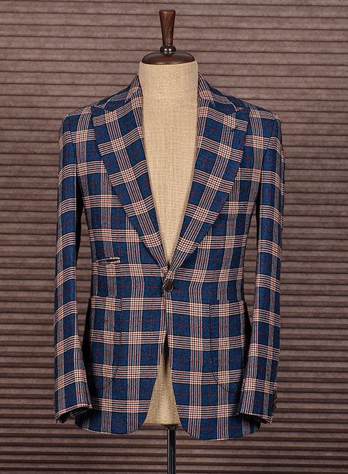 Italian Wool Cotton Fixie Pablo Style Jacket - StudioSuits