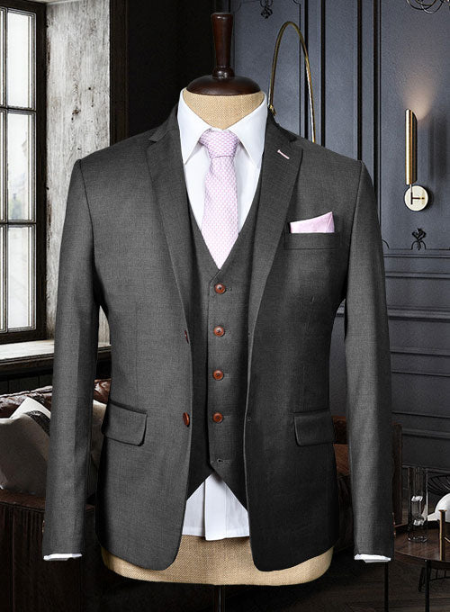 Reda Cashmere Mid Gray Wool Suit II - StudioSuits