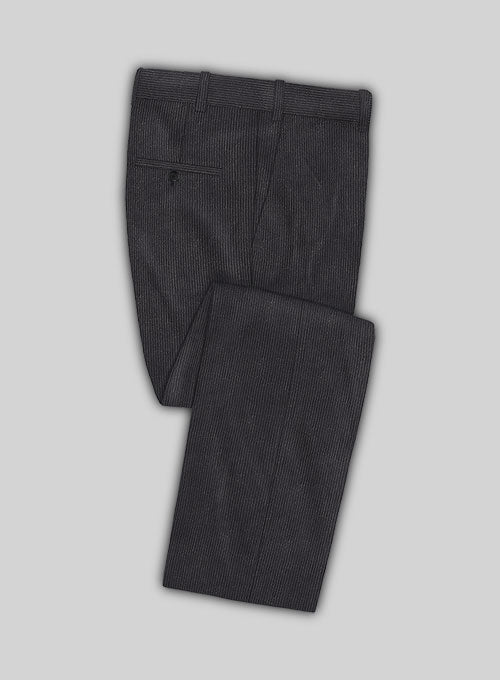 Dark Gray Stretch Corduroy Pants - StudioSuits