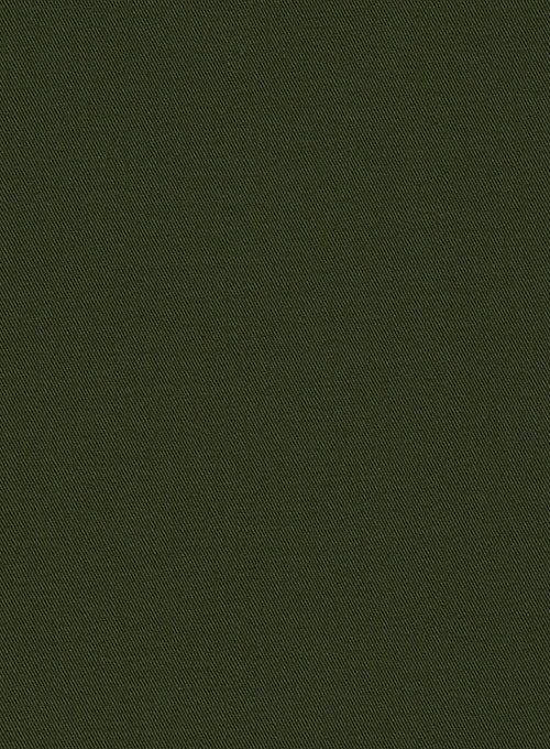Dark Olive Green Chino Jacket - StudioSuits