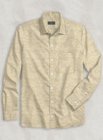 Dublin Barley Brown Linen Shirt