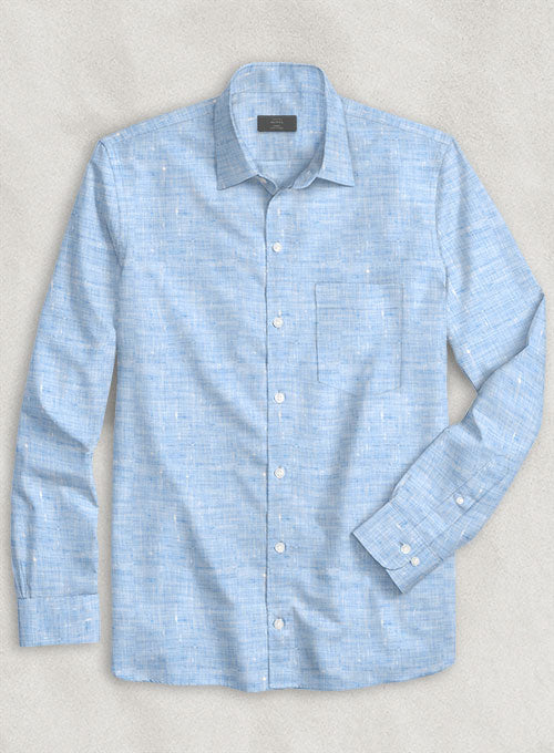 Dublin Blue Linen Shirt - StudioSuits