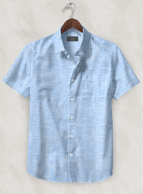 Dublin Blue Linen Shirt - StudioSuits