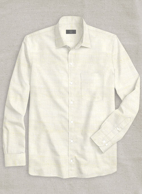 Dublin Cream Linen Shirt - StudioSuits