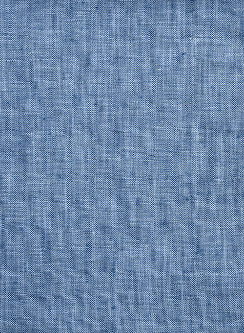 Dublin Ink Blue Linen Shirt - StudioSuits